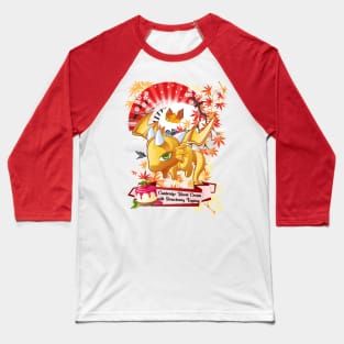 The Yellow Jelly Dragon With Red Fan Baseball T-Shirt